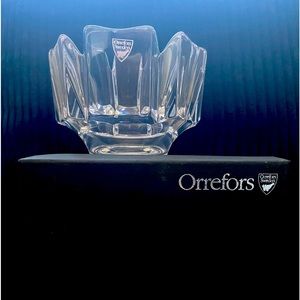 Orrefors modern crystal bowl
